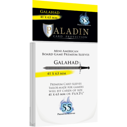 55  Paladin Galahad Card Sleeves 41 x 63mm (GAL-CLR) hoofdfoto